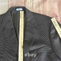 Vintage Polo Ralph Lauren Mens Size 44R Pants 35x31 3 Button Suit Made in Italy