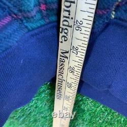 Vintage Polo Ralph Lauren Mercer Club ZIP Hoodie Mens 2xL Green Tartan Plaid