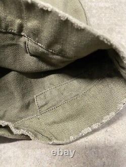 Vintage Polo Ralph Lauren Military Army Trouser Pants 34x32 Cotton Linen Twill