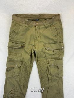 Vintage Polo Ralph Lauren Military Cargo Pants Mens 34x30 Green Army Paratrooper