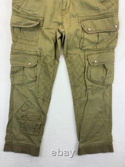 Vintage Polo Ralph Lauren Military Cargo Pants Mens 34x30 Green Army Paratrooper