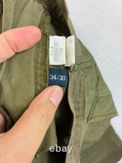 Vintage Polo Ralph Lauren Military Cargo Pants Mens 34x30 Green Army Paratrooper