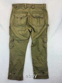 Vintage Polo Ralph Lauren Military Cargo Pants Mens 34x30 Green Army Paratrooper