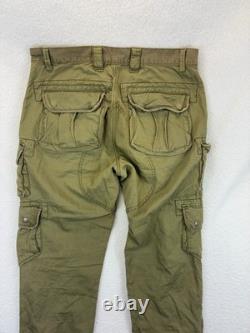 Vintage Polo Ralph Lauren Military Cargo Pants Mens 34x30 Green Army Paratrooper