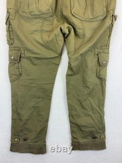 Vintage Polo Ralph Lauren Military Cargo Pants Mens 34x30 Green Army Paratrooper
