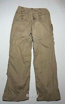 Vintage Polo Ralph Lauren Military Cargo Pants Tan Size 34x32 Paratrooper AM8