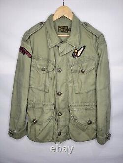 Vintage Polo Ralph Lauren Military Jacket Men's Size Medium 388th Strike Group