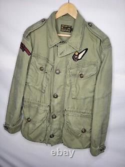 Vintage Polo Ralph Lauren Military Jacket Men's Size Medium 388th Strike Group