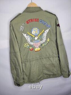 Vintage Polo Ralph Lauren Military Jacket Men's Size Medium 388th Strike Group