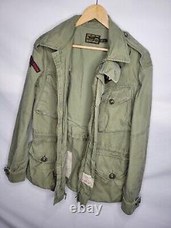 Vintage Polo Ralph Lauren Military Jacket Men's Size Medium 388th Strike Group