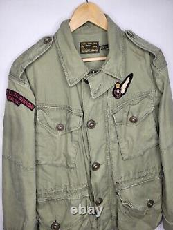 Vintage Polo Ralph Lauren Military Jacket Men's Size Medium 388th Strike Group
