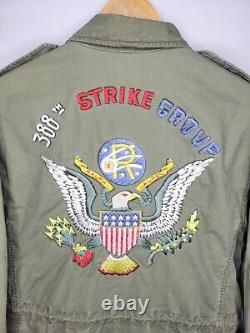 Vintage Polo Ralph Lauren Military Jacket Men's Size Medium 388th Strike Group