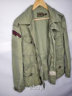 Vintage Polo Ralph Lauren Military Jacket Men's Size Medium 388th Strike Group