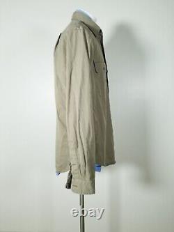 Vintage Polo Ralph Lauren Military Safari Work Shirt Olive Bush cotton Men L