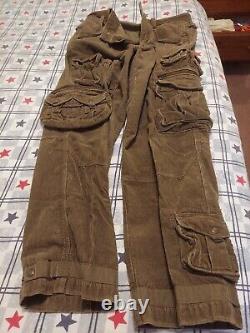 Vintage Polo Ralph Lauren Military Tactical Corduroy Cargo Pants Size 36x30