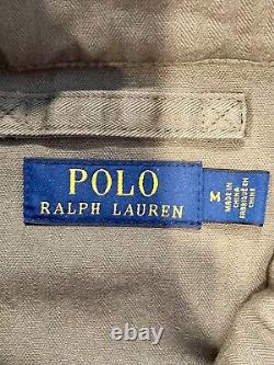 Vintage Polo Ralph Lauren Military Utility Field Jacket Green USA Patch
