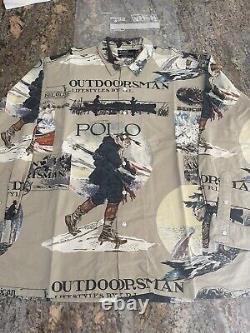 Vintage Polo Ralph Lauren Mint Large Outdoorsman button shirt