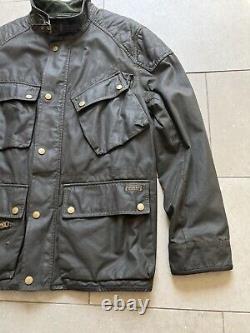 Vintage Polo Ralph Lauren Moto Flannel Lined Utility Heavy Biker Jacket Sz XL