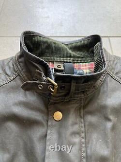 Vintage Polo Ralph Lauren Moto Flannel Lined Utility Heavy Biker Jacket Sz XL