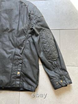 Vintage Polo Ralph Lauren Moto Flannel Lined Utility Heavy Biker Jacket Sz XL
