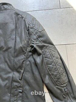 Vintage Polo Ralph Lauren Moto Flannel Lined Utility Heavy Biker Jacket Sz XL