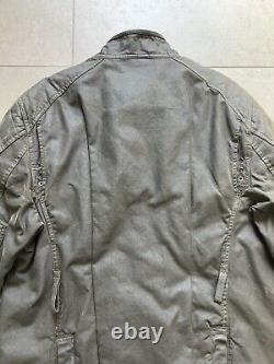 Vintage Polo Ralph Lauren Moto Flannel Lined Utility Heavy Biker Jacket Sz XL