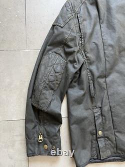 Vintage Polo Ralph Lauren Moto Flannel Lined Utility Heavy Biker Jacket Sz XL