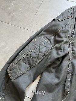 Vintage Polo Ralph Lauren Moto Flannel Lined Utility Heavy Biker Jacket Sz XL