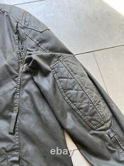Vintage Polo Ralph Lauren Moto Flannel Lined Utility Heavy Biker Jacket Sz XL