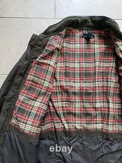 Vintage Polo Ralph Lauren Moto Flannel Lined Utility Heavy Biker Jacket Sz XL