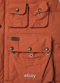 Vintage Polo Ralph Lauren Multi Pocket Vest Gilet Down Padded Cargo Field XXL