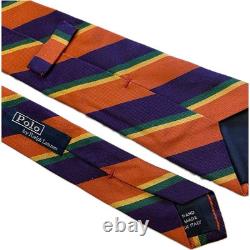 Vintage Polo Ralph Lauren Multicolored Striped Rep Men's Tie Silk Italy