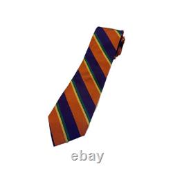 Vintage Polo Ralph Lauren Multicolored Striped Rep Men's Tie Silk Italy