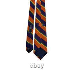 Vintage Polo Ralph Lauren Multicolored Striped Rep Men's Tie Silk Italy