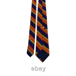 Vintage Polo Ralph Lauren Multicolored Striped Rep Men's Tie Silk Italy