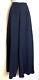 Vintage Polo Ralph Lauren Navy Blue Wool Wide Leg Palazzo Pants 10 Pleated
