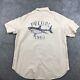 Vintage Polo Ralph Lauren Ocean Camp Shirt Men's Xl Beige Short Sleeve Logo