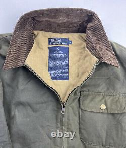 Vintage Polo Ralph Lauren Oilcloth Chore Coat Jacket Large Quilted RRL Style