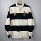 Vintage Polo Ralph Lauren Prlc Team Pony Crest #5 Striped Rugby Polo Shirt Sz Xl