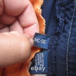 Vintage Polo Ralph Lauren Pant Men 36x34 Blue Military Paratrooper Utility Cargo