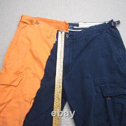 Vintage Polo Ralph Lauren Pant Men 36x34 Blue Military Paratrooper Utility Cargo