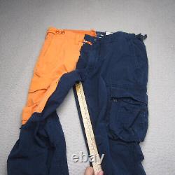 Vintage Polo Ralph Lauren Pant Men 36x34 Blue Military Paratrooper Utility Cargo