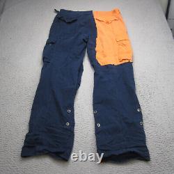 Vintage Polo Ralph Lauren Pant Men 36x34 Blue Military Paratrooper Utility Cargo