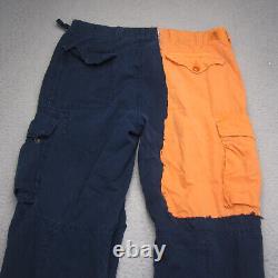 Vintage Polo Ralph Lauren Pant Men 36x34 Blue Military Paratrooper Utility Cargo