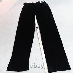 Vintage Polo Ralph Lauren Pants 33 x 33 Black Velvet Side Adjusters Warwick NEW