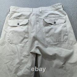 Vintage Polo Ralph Lauren Pants Men 35x30 White Double Knee Sportsman Wide Leg