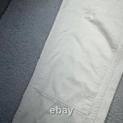 Vintage Polo Ralph Lauren Pants Men 35x30 White Double Knee Sportsman Wide Leg