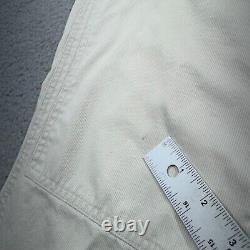 Vintage Polo Ralph Lauren Pants Men 35x30 White Double Knee Sportsman Wide Leg