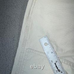 Vintage Polo Ralph Lauren Pants Men 35x30 White Double Knee Sportsman Wide Leg