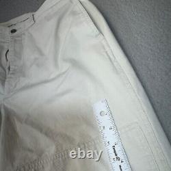 Vintage Polo Ralph Lauren Pants Men 35x30 White Double Knee Sportsman Wide Leg